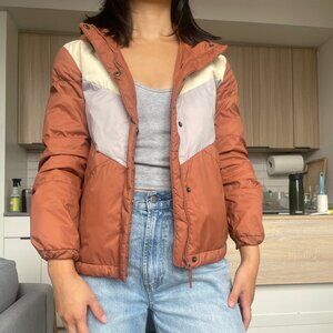 Madewell Packable Winter Puffer in Lavender Terracotta (XXS)